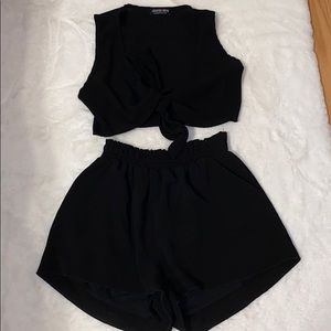 🖤BLACK TIE FRONT SET🖤